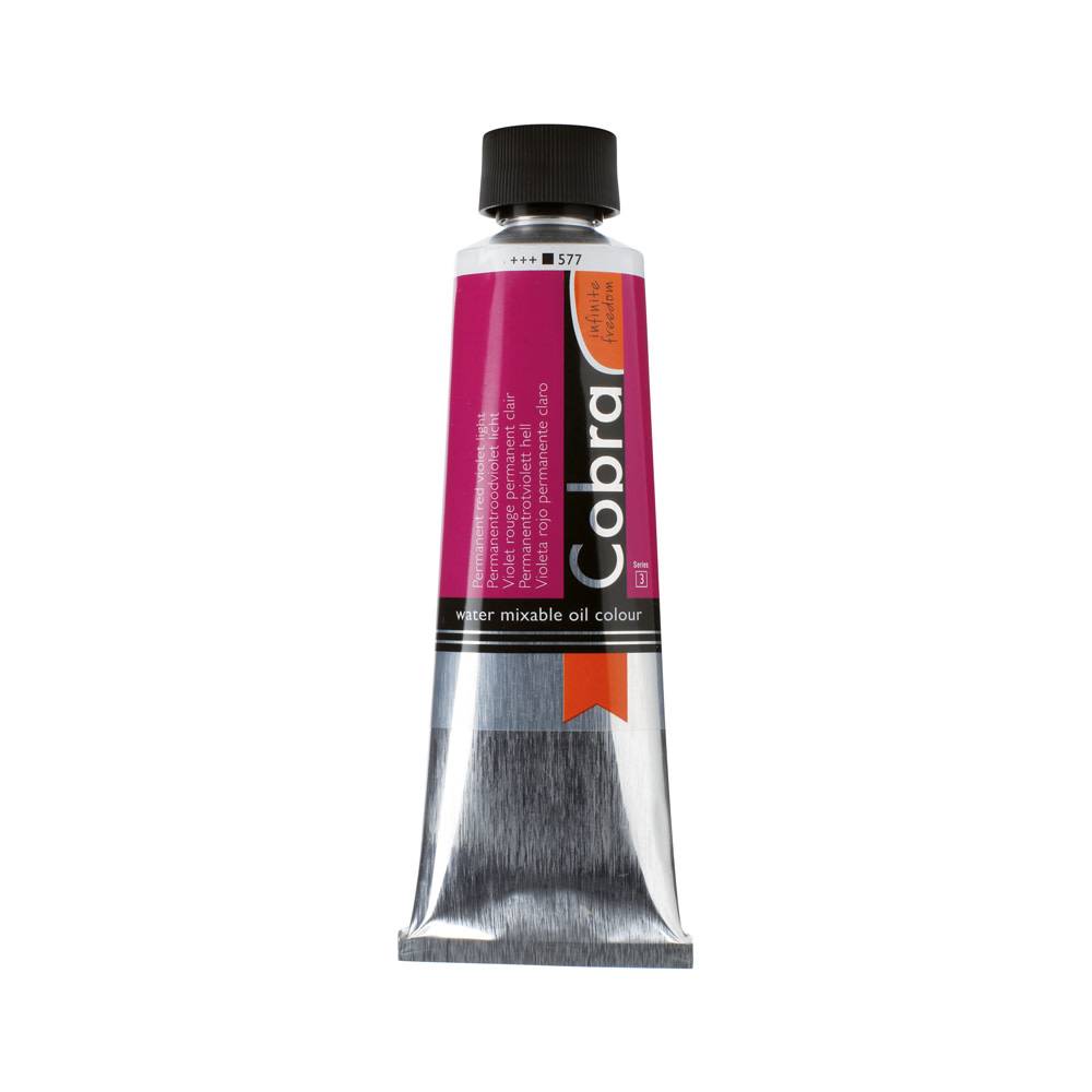Cobra Artist Water Vermengbare Olieverf Tube 150 ml Permanentroodviolet Licht 577