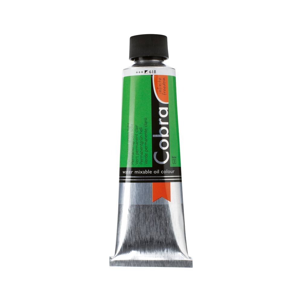 Cobra Artist Water Vermengbare Olieverf Tube 150 ml Permanentgroen Licht 618