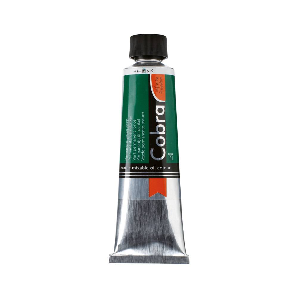 Cobra Artist Water Vermengbare Olieverf Tube 150 ml Permanentgroen Donker 619