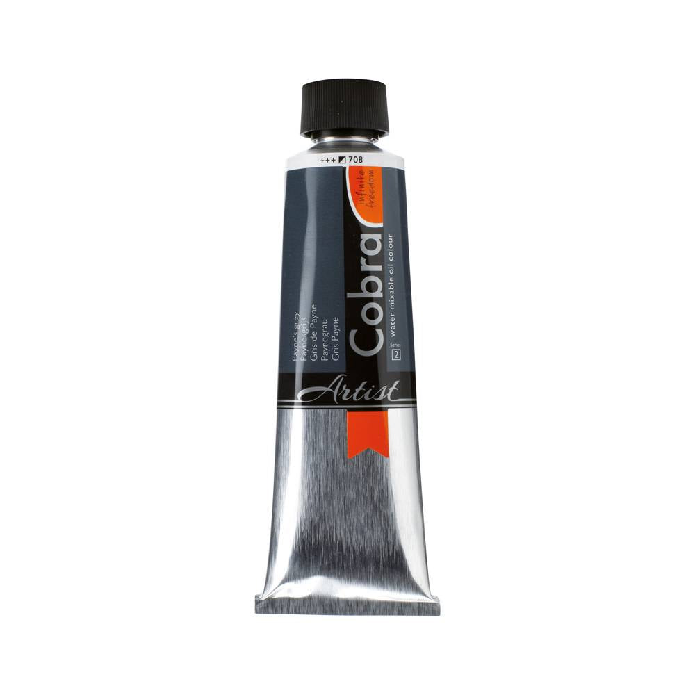 Cobra Artist Water Vermengbare Olieverf Tube 150 ml Paynesgrijs 708