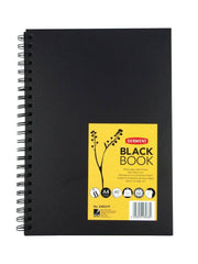 BLACKBOOK black drawing pad portrait A4