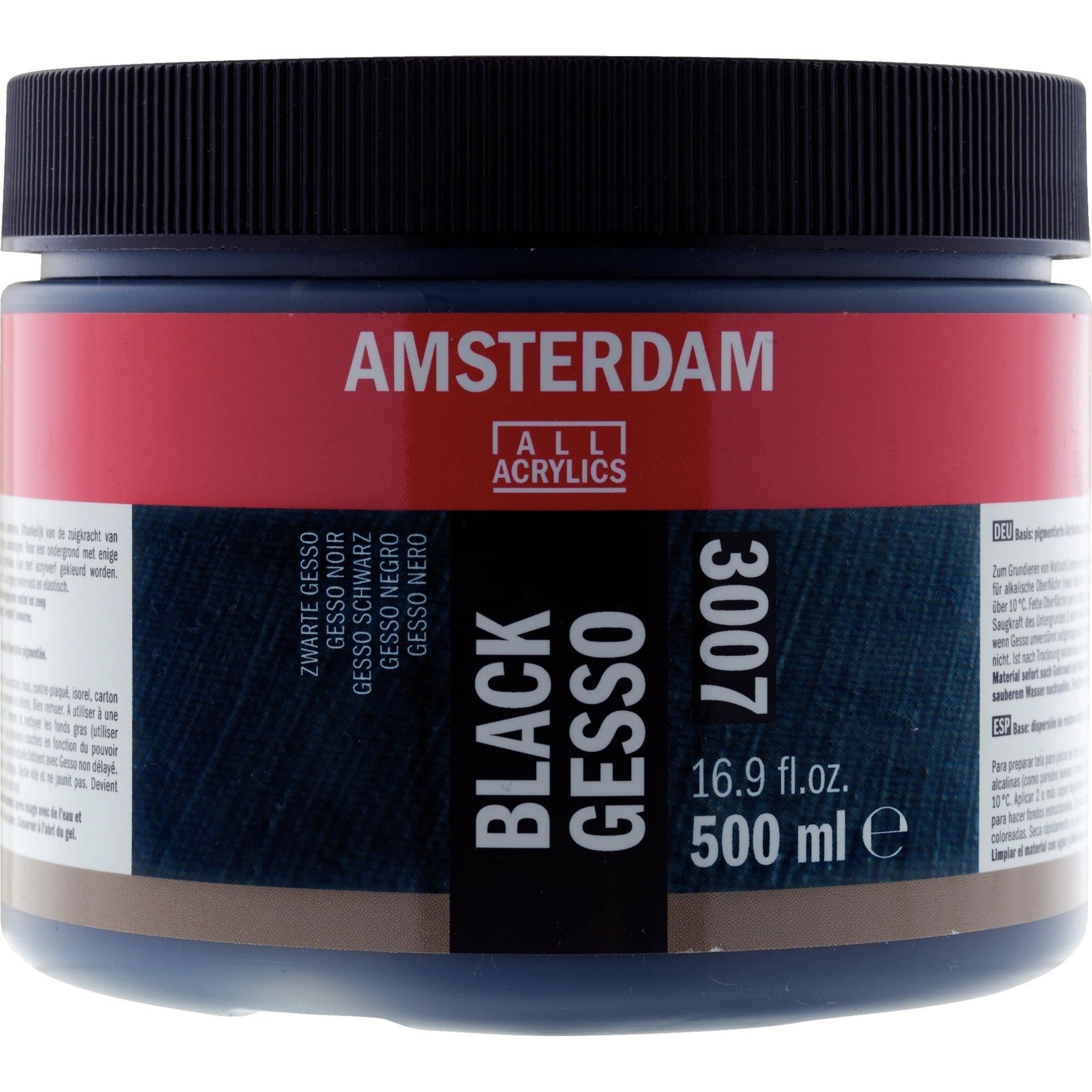 Zwarte gesso pot 007