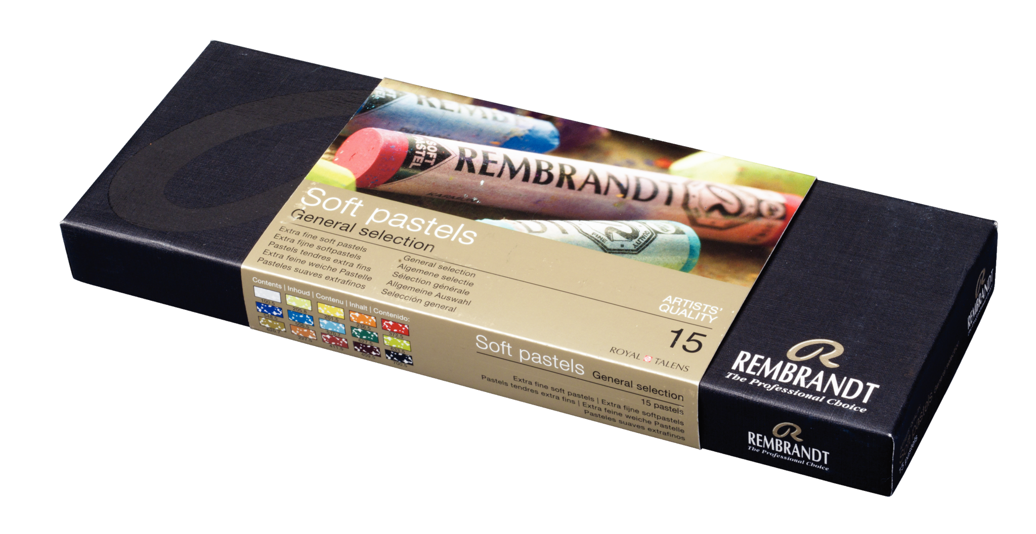 Rembrandt Soft Pastel Set General Selection | 15 whole pastels