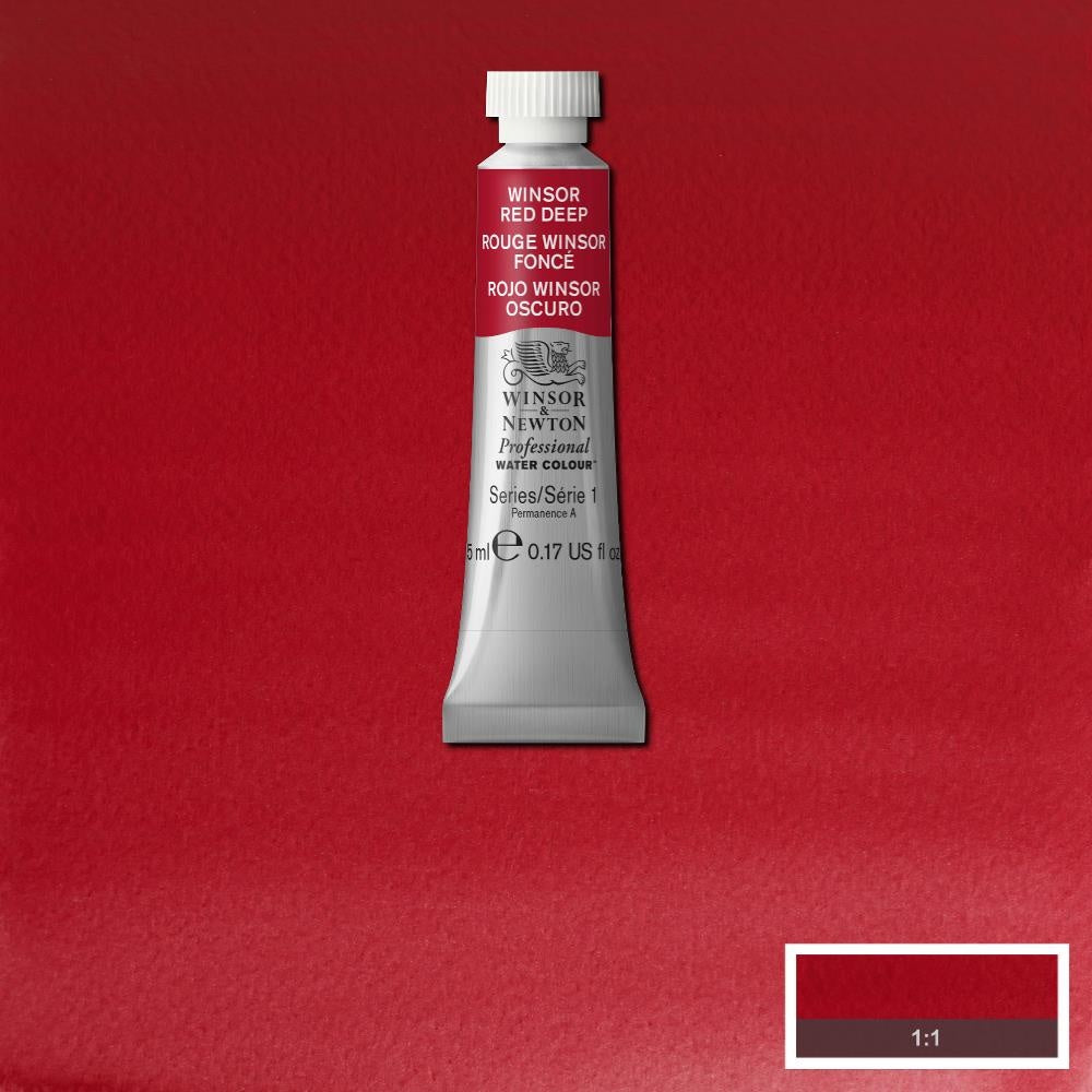 W&N pro. aquarelverf tube 5ml Winsor Red Deep