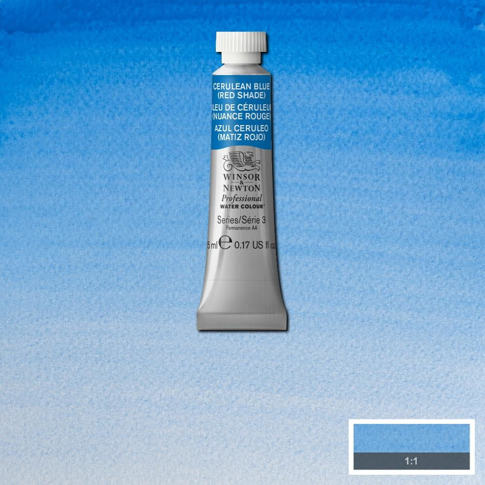 W&N pro. aquarelverf tube 5ml Cerulean Blue (Red shade)