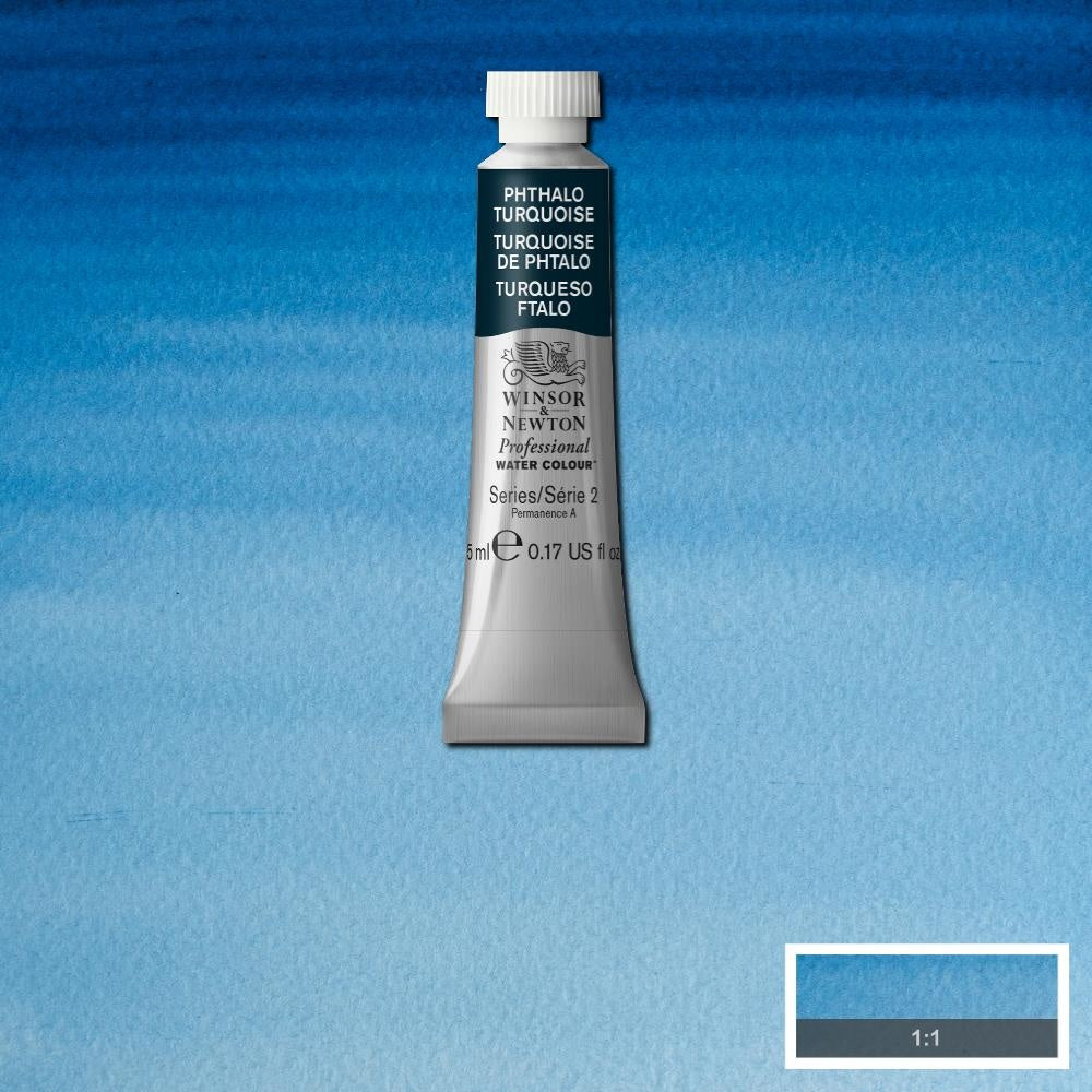 W&N pro. aquarelverf tube 5ml Phthalo Turquoise