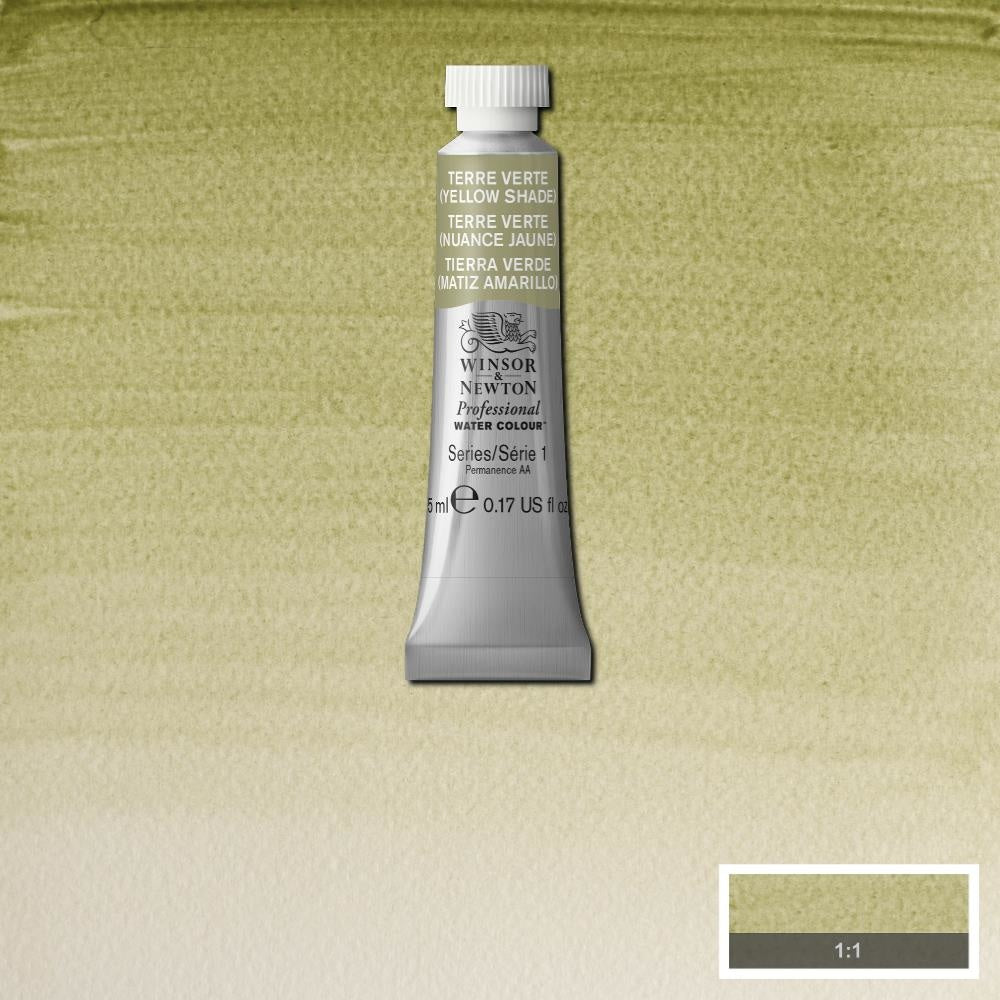 W&N pro. aquarelverf tube 5ml Terre Verte (Yellow shade)