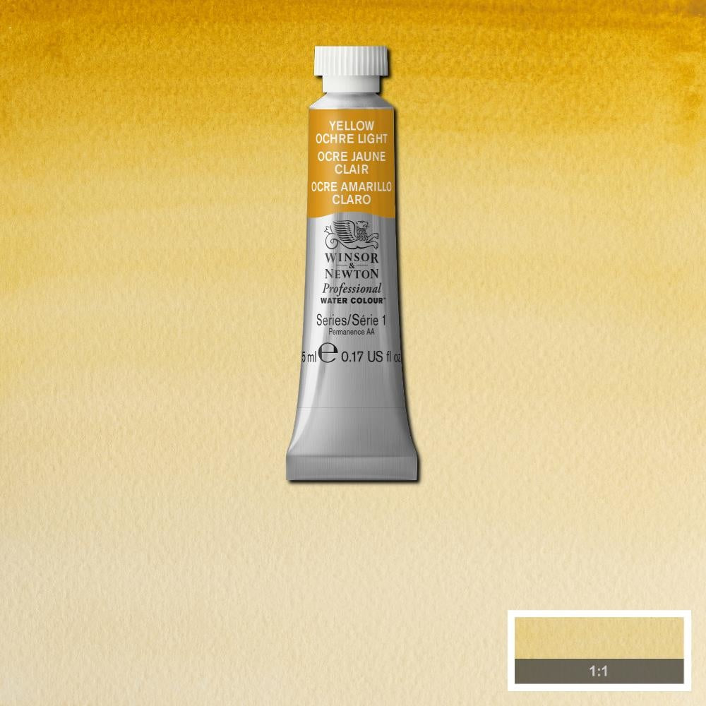 W&N pro. aquarelverf tube 5ml Yellow Ochre Light
