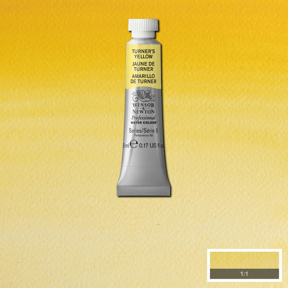W&N pro. aquarelverf tube 5ml Turners Yellow