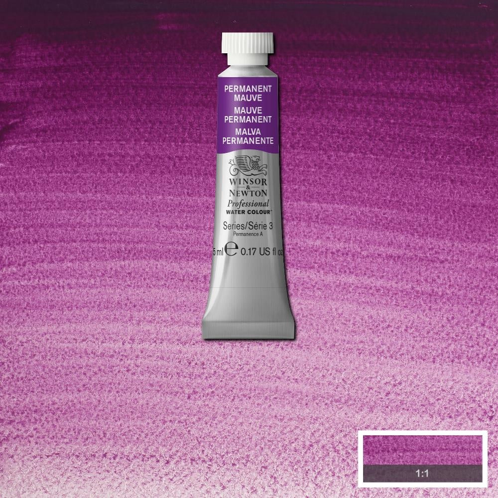 W&N pro. aquarelverf tube 5ml Permanent Mauve