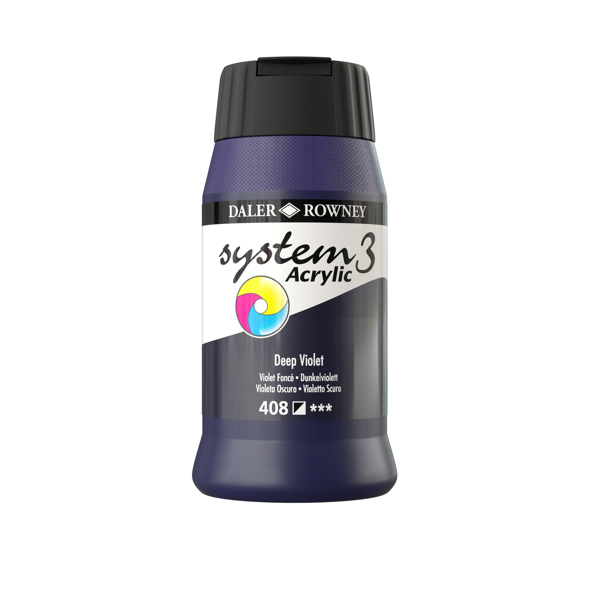 System 3 Acrylverf 500ml Potten Deep Violet