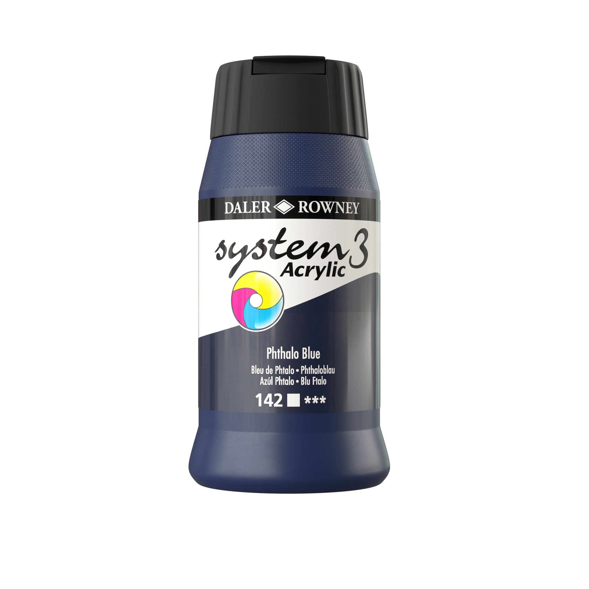 System 3 Acrylverf 500ml Potten Phthalo Blue