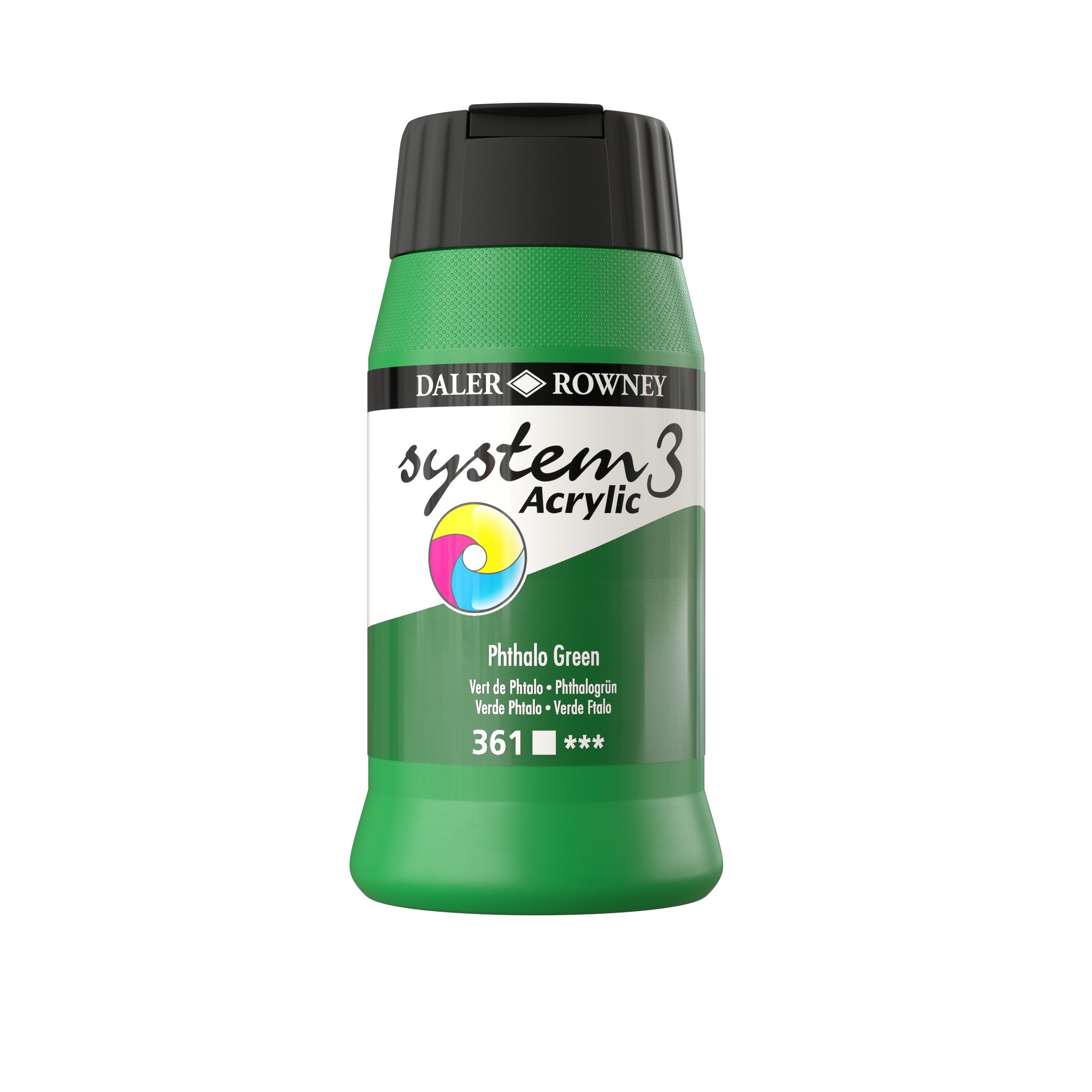 System 3 Acrylverf 500ml Potten Phthalo Green