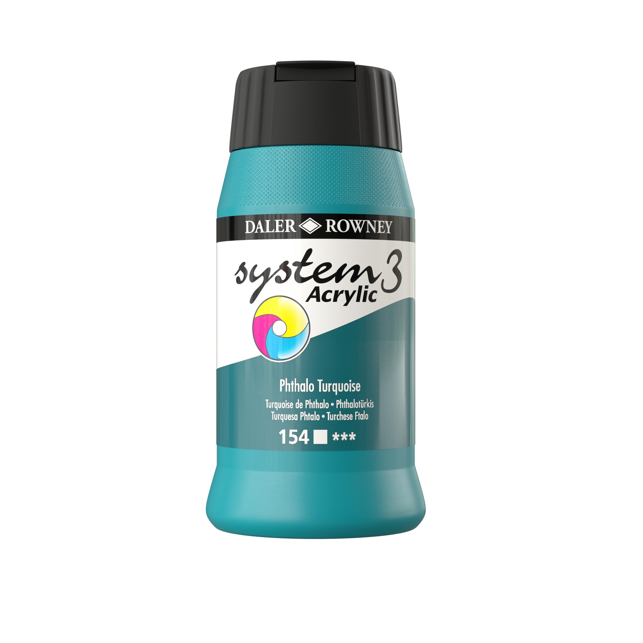 System 3 Acrylverf 500ml Potten Phthalo Turquoise