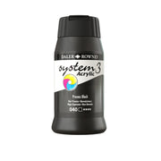 System 3 Acrylverf 500ml Potten Process Black