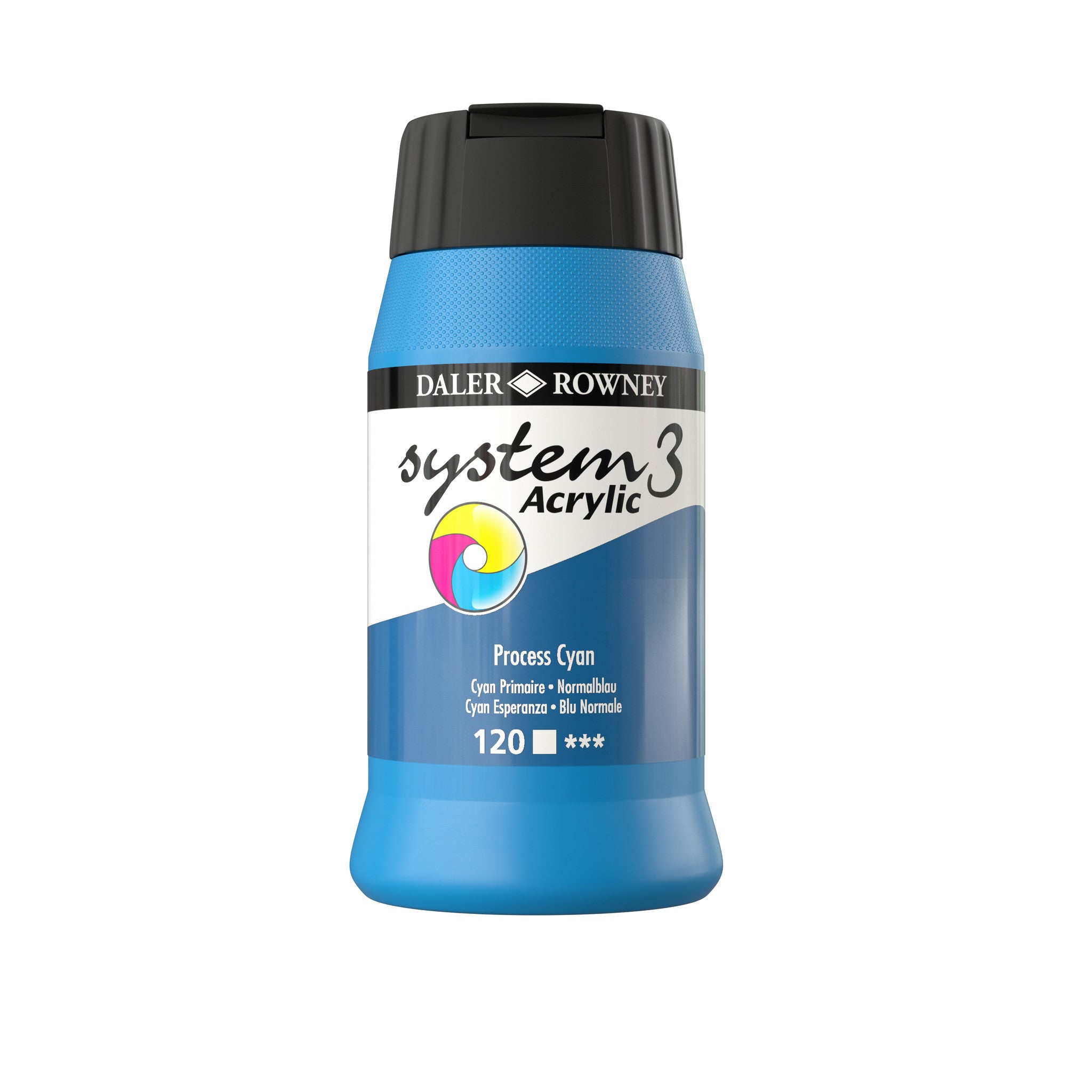 System 3 Acrylverf 500ml Potten Process Cyan