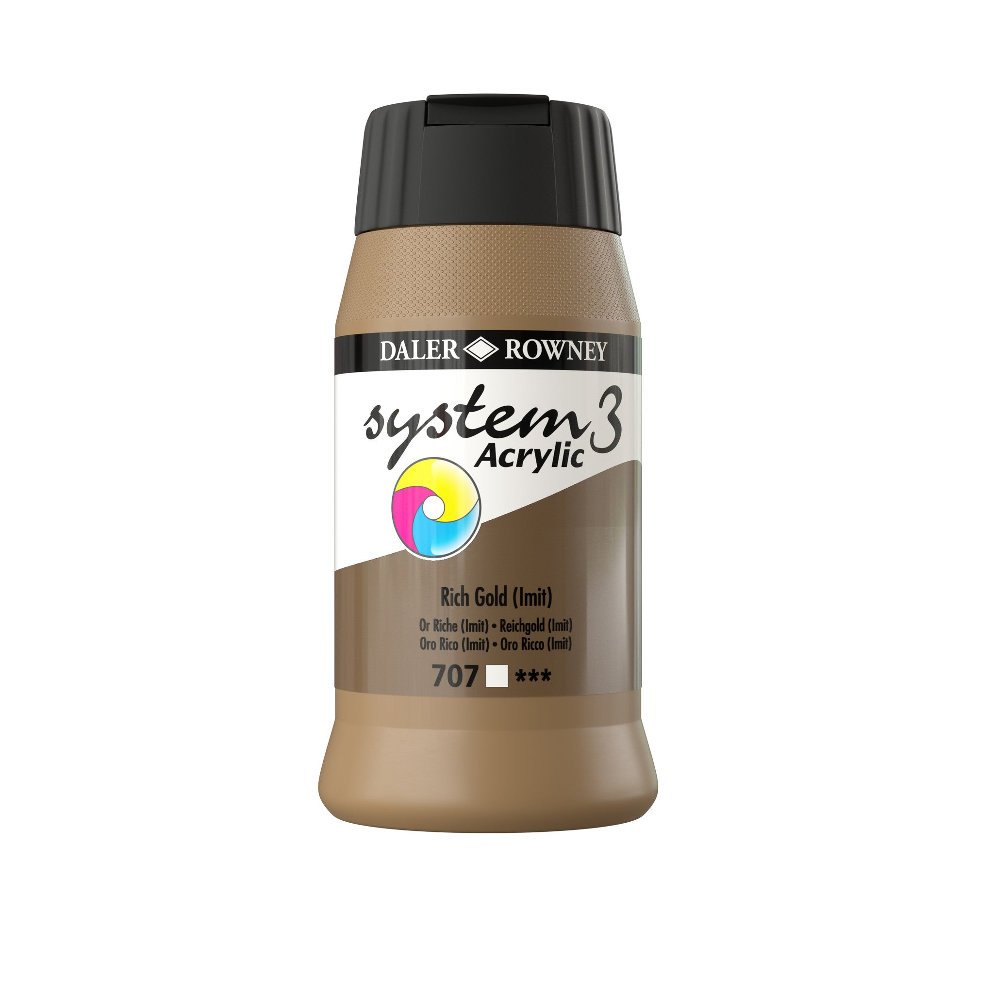 System 3 Acrylverf 500ml Potten Rich Gold (Hue)