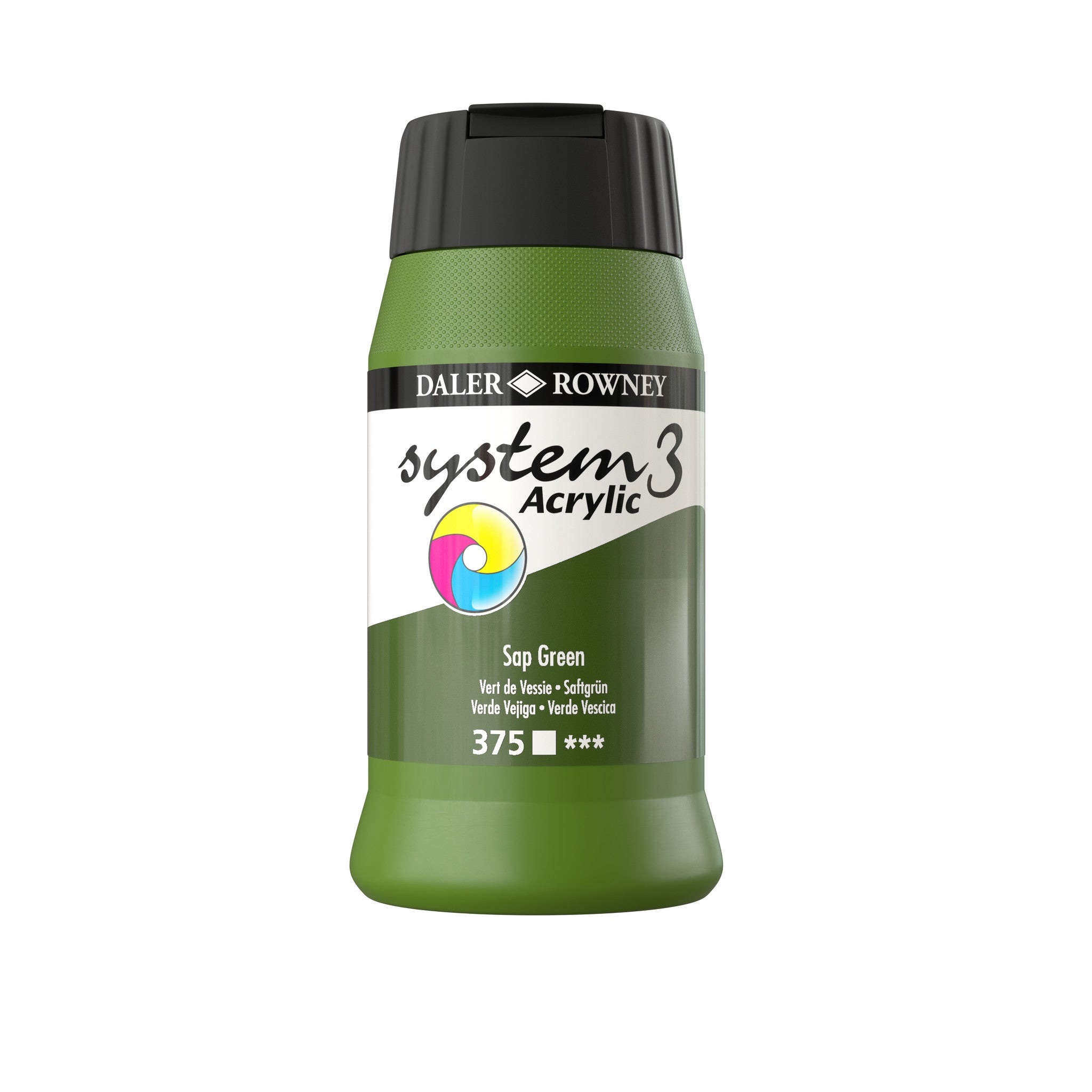 System 3 Acrylverf 500ml Potten Sap Green