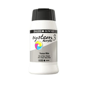 System 3 Acrylverf 500ml Potten Titanium White