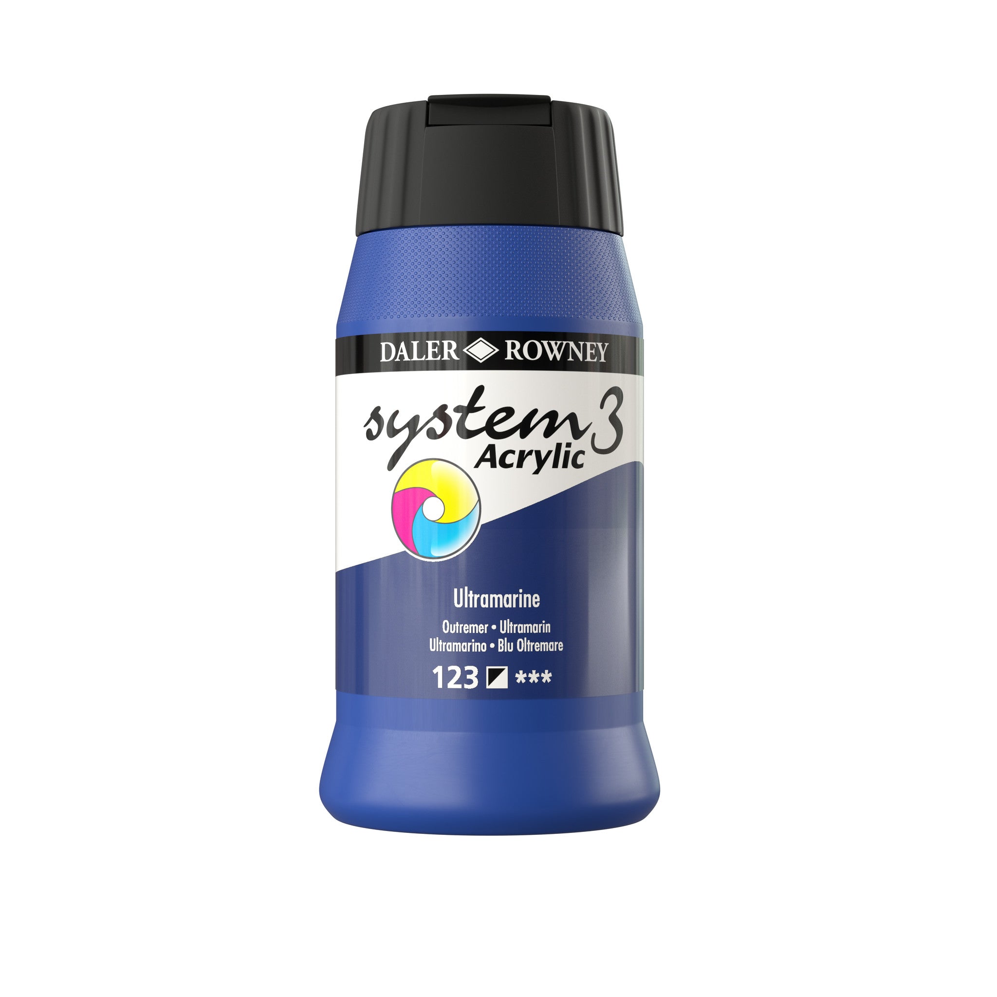 System 3 Acrylverf 500ml Potten French Ultramarine
