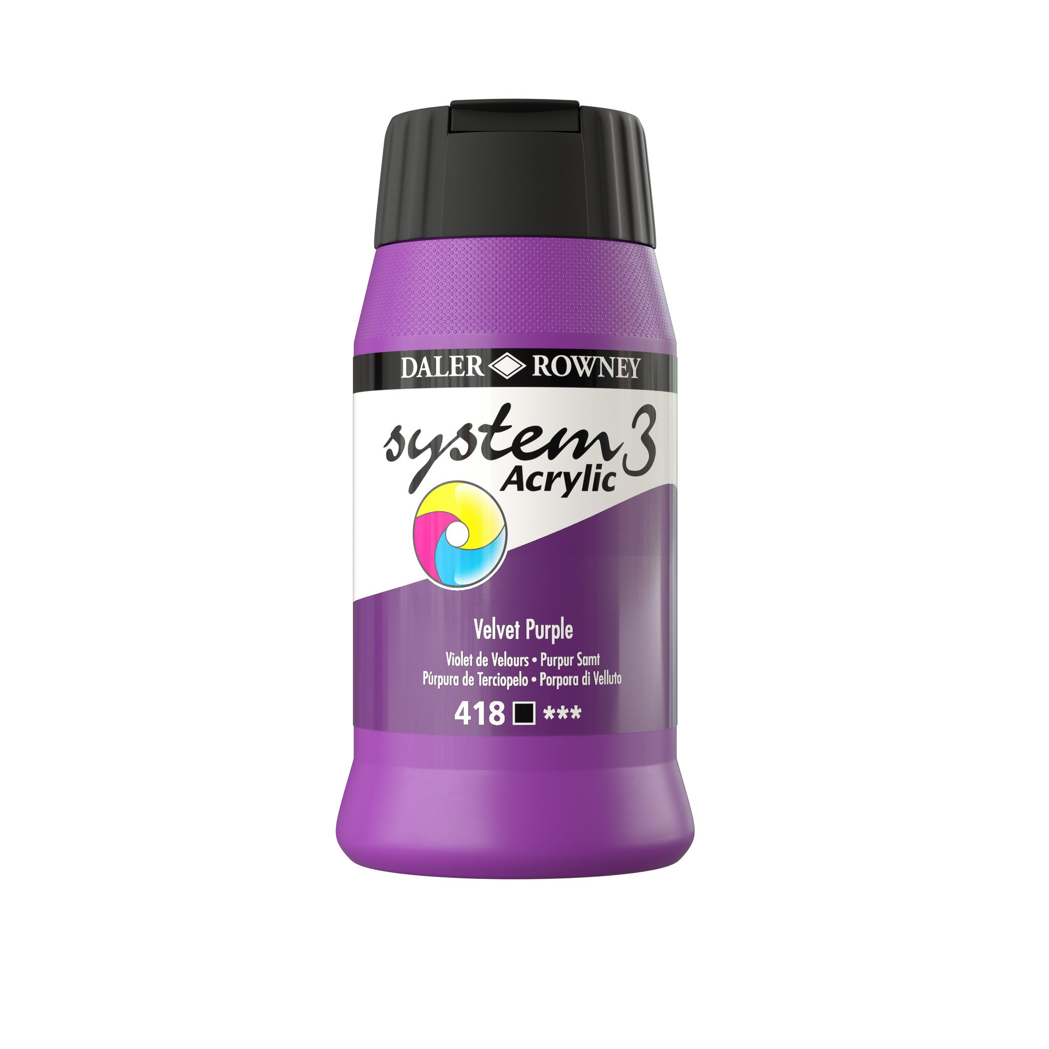 System 3 Acrylverf 500ml Potten Velvet Purple