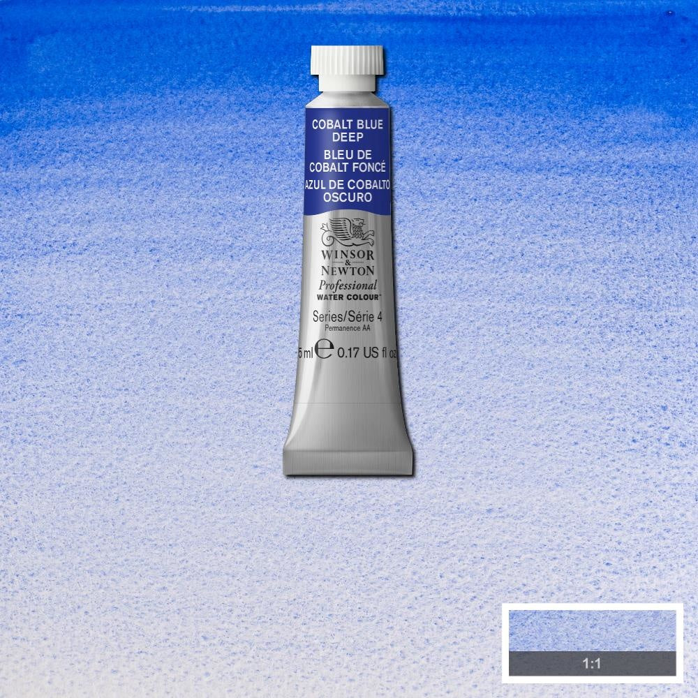 W&N pro. aquarelverf tube 5ml Cobalt Blue Deep