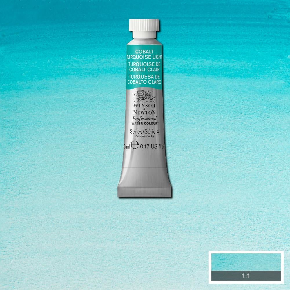 W&N pro. aquarelverf tube 5ml Cobalt Turquoise Light