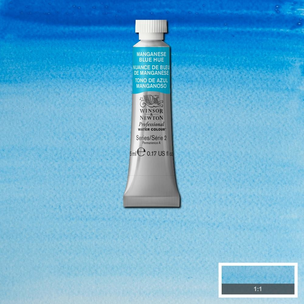 W&N pro. aquarelverf tube 5ml Manganese Blue Hue