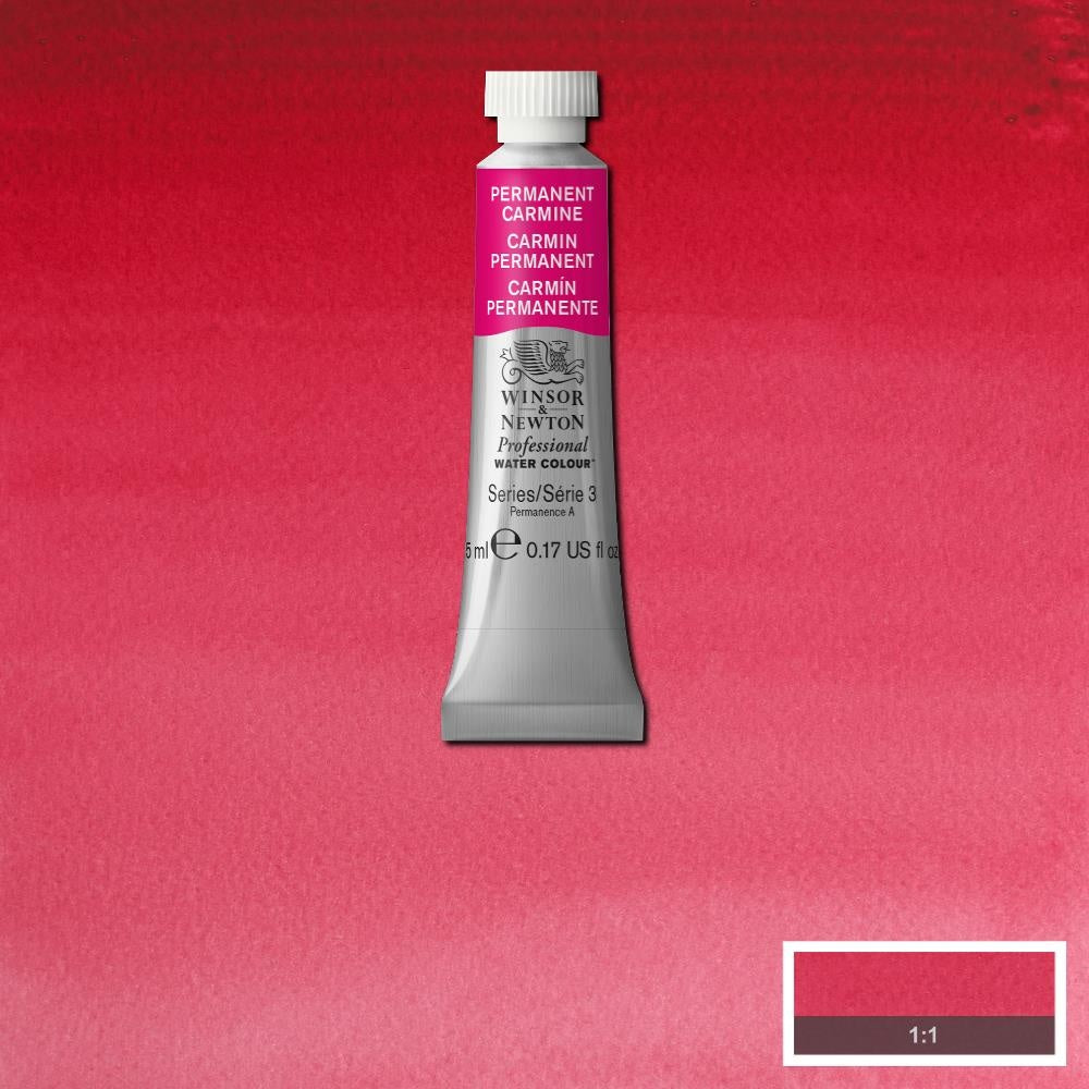 W&N pro. aquarelverf tube 5ml Permanent Carmine