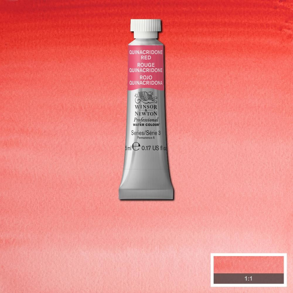 W&N pro. aquarelverf tube 5ml Quinacridone Red