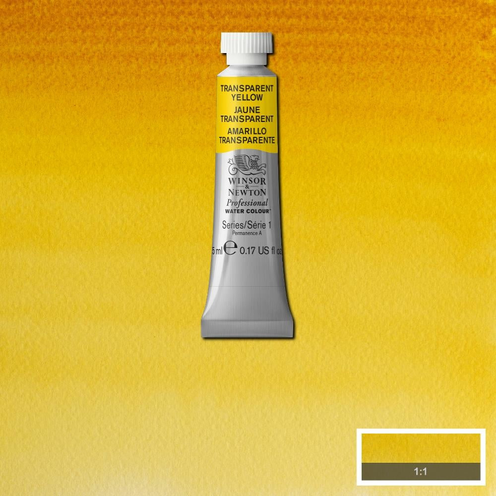 W&N pro. aquarelverf tube 5ml Transparent Yellow