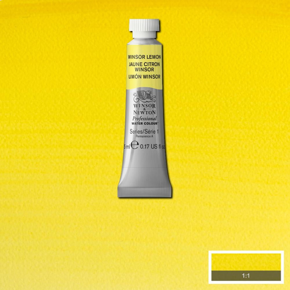 W&N pro. aquarelverf tube 5ml Winsor Lemon