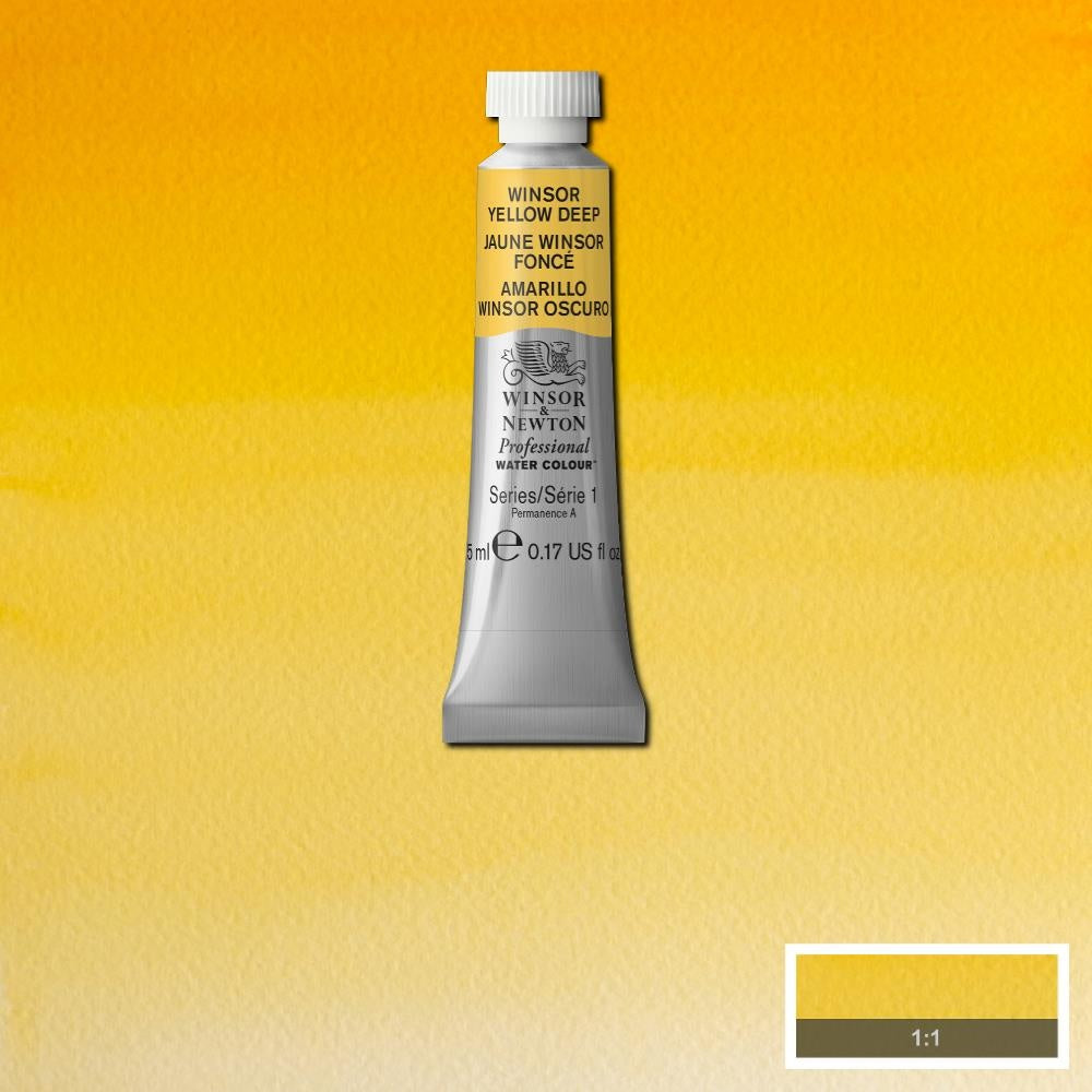 W&N pro. aquarelverf tube 5ml Winsor Yellow Deep