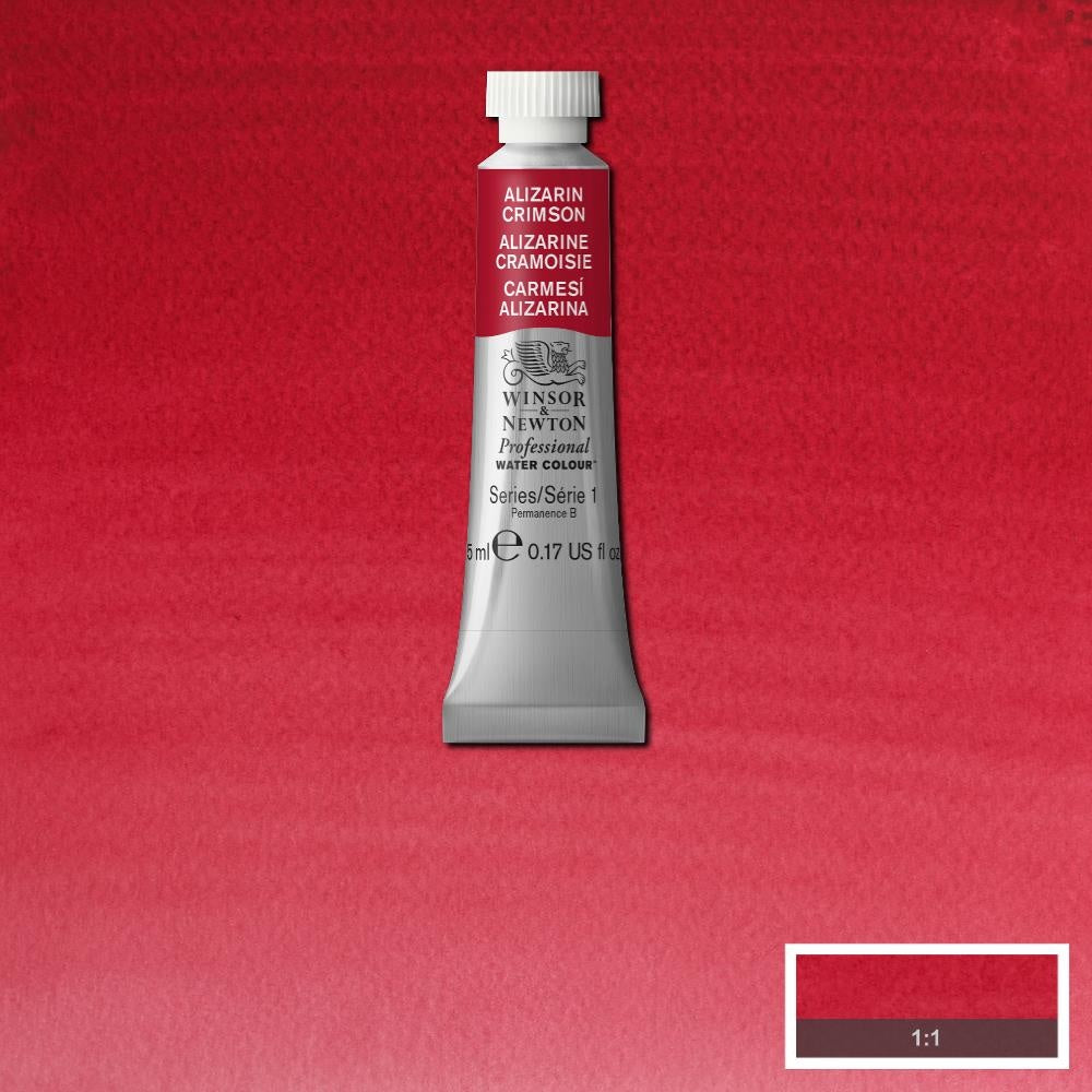 W&N pro. aquarelverf tube 5ml Alizarin Crimson