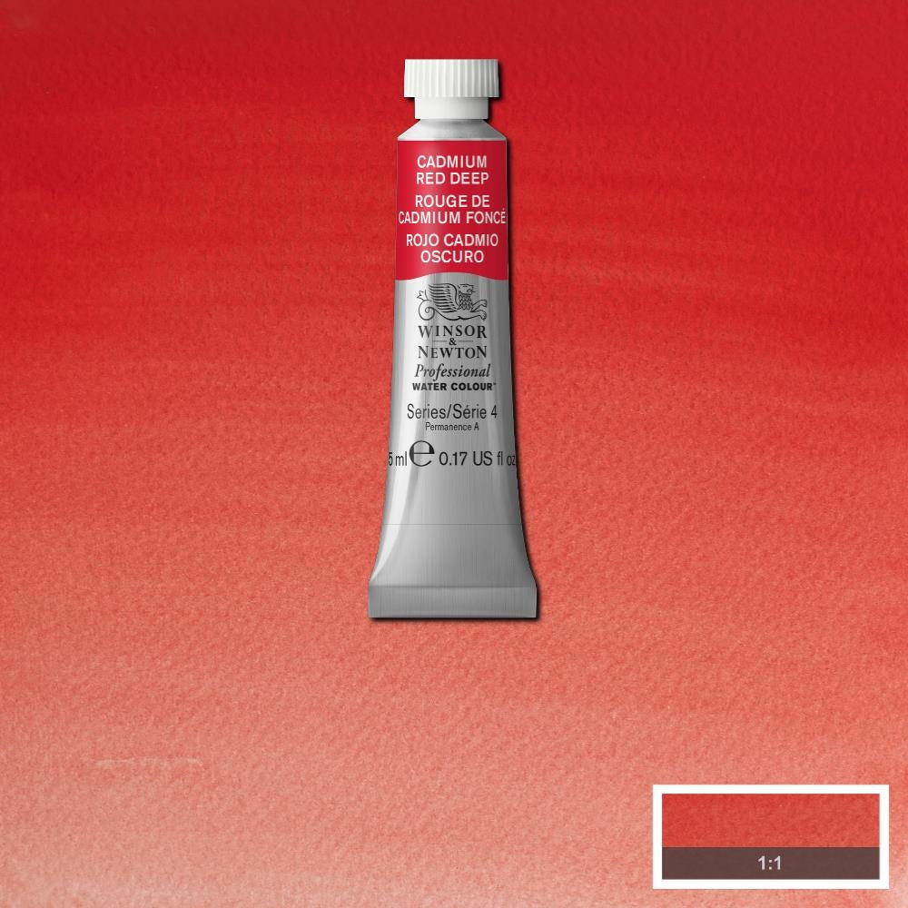 W&N pro. aquarelverf tube 5ml Cadmium Red Deep Deep