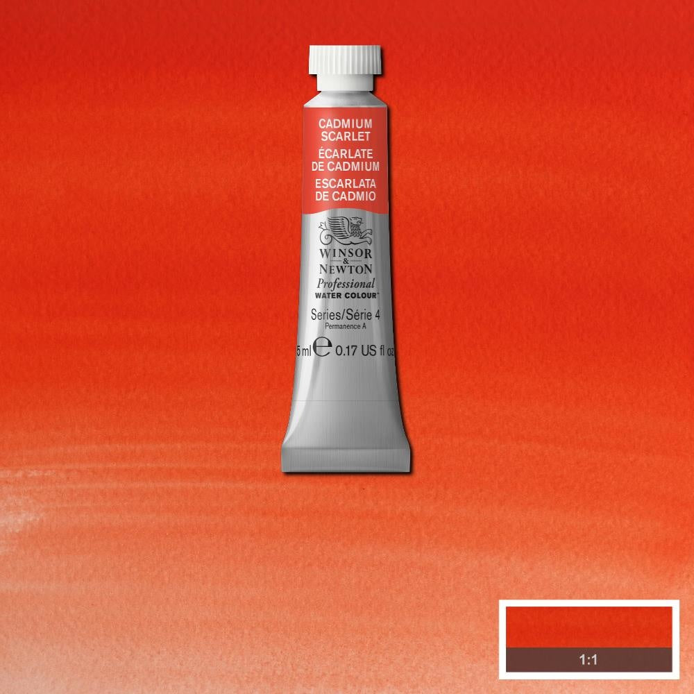 W&N pro. aquarelverf tube 5ml Cadmium Scarlet