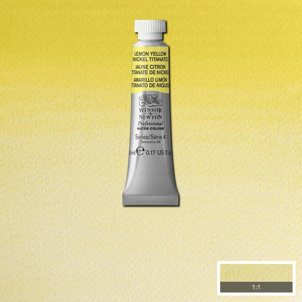 W&N pro. aquarelverf tube 5ml Lemon Yellow (Nickel Titanium)