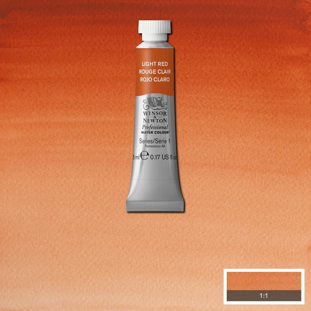 W&N pro. aquarelverf tube 5ml Light Red