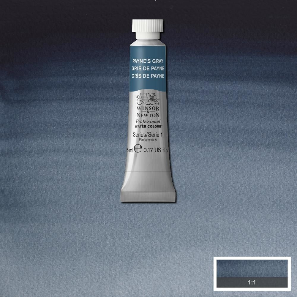W&N pro. aquarelverf tube 5ml Paynes Gray