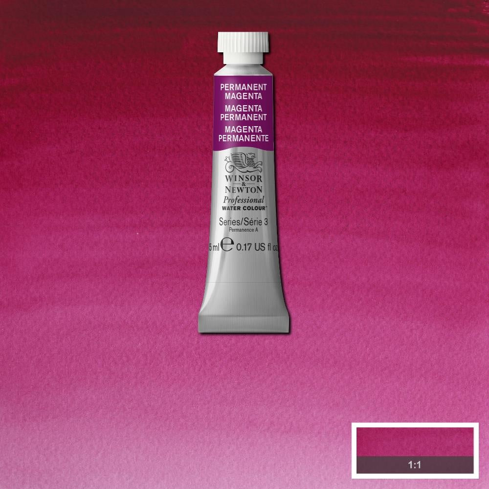 W&N pro. aquarelverf tube 5ml Permanent Magenta