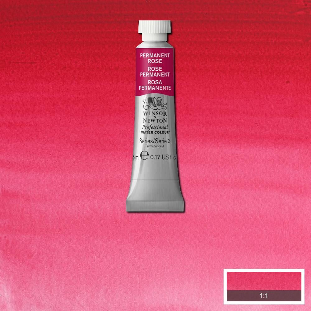 W&N pro. aquarelverf tube 5ml Permanent Rose