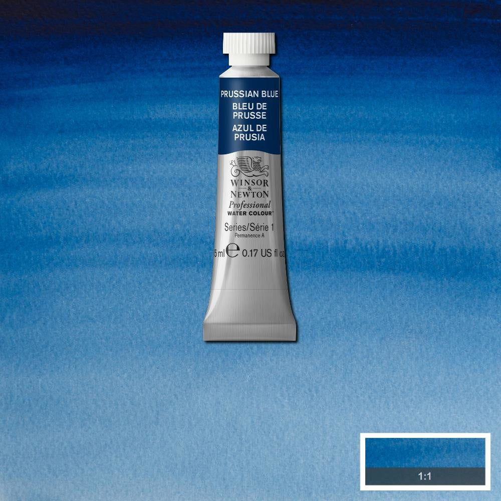 W&N pro. aquarelverf tube 5ml Prussian Blue