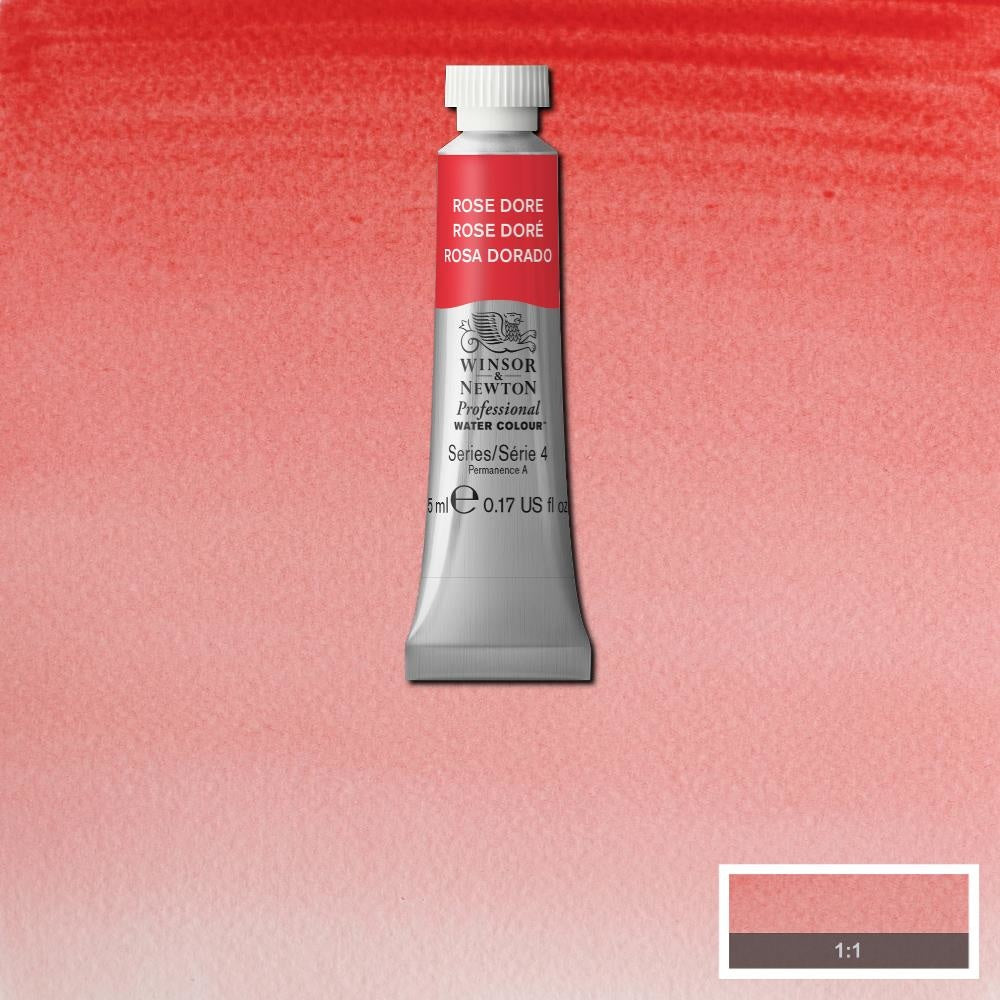W&N pro. aquarelverf tube 5ml Rose Dore