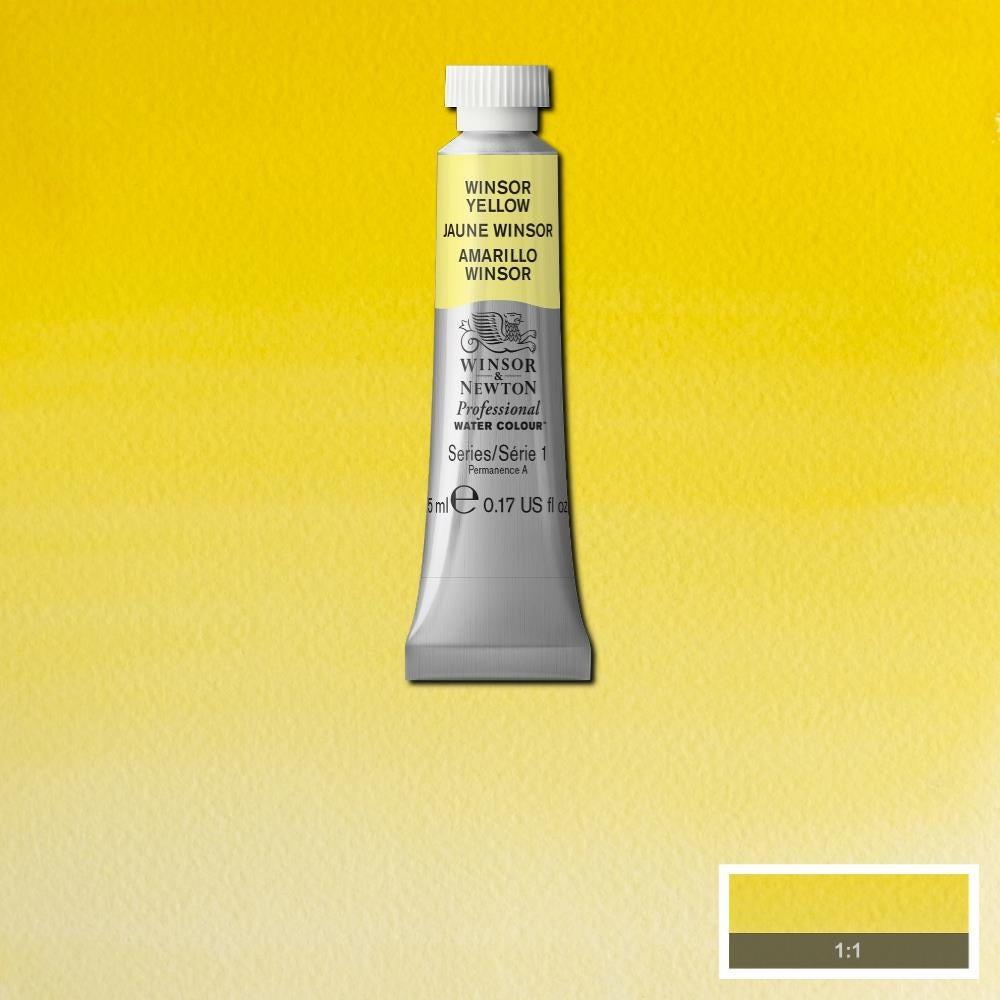 W&N pro. aquarelverf tube 5ml Winsor Yellow
