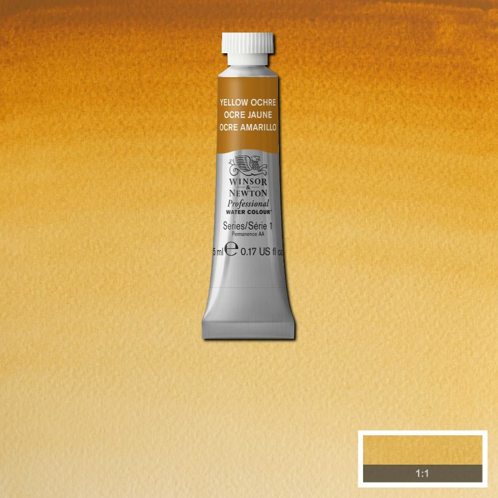 W&N pro. aquarelverf tube 5ml Yellow Ochre