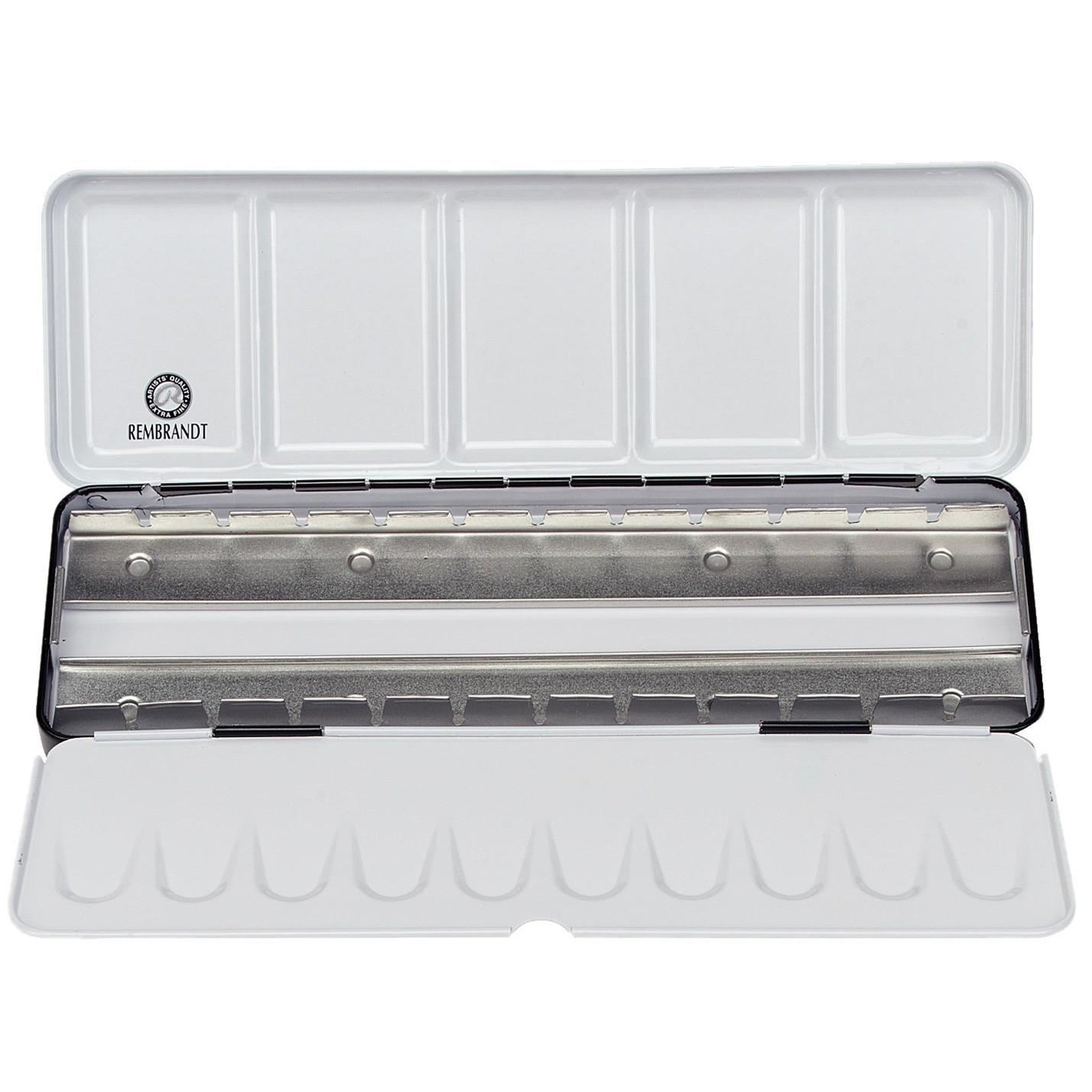 Aquarelverf lege metalen set 24 halve napjes