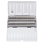 Aquarelverf lege metalen set 48 halve napjes