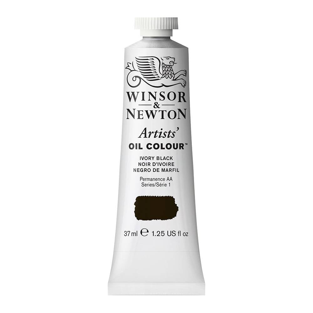 W&N Artists olieverf 37ml Ivory Black 331