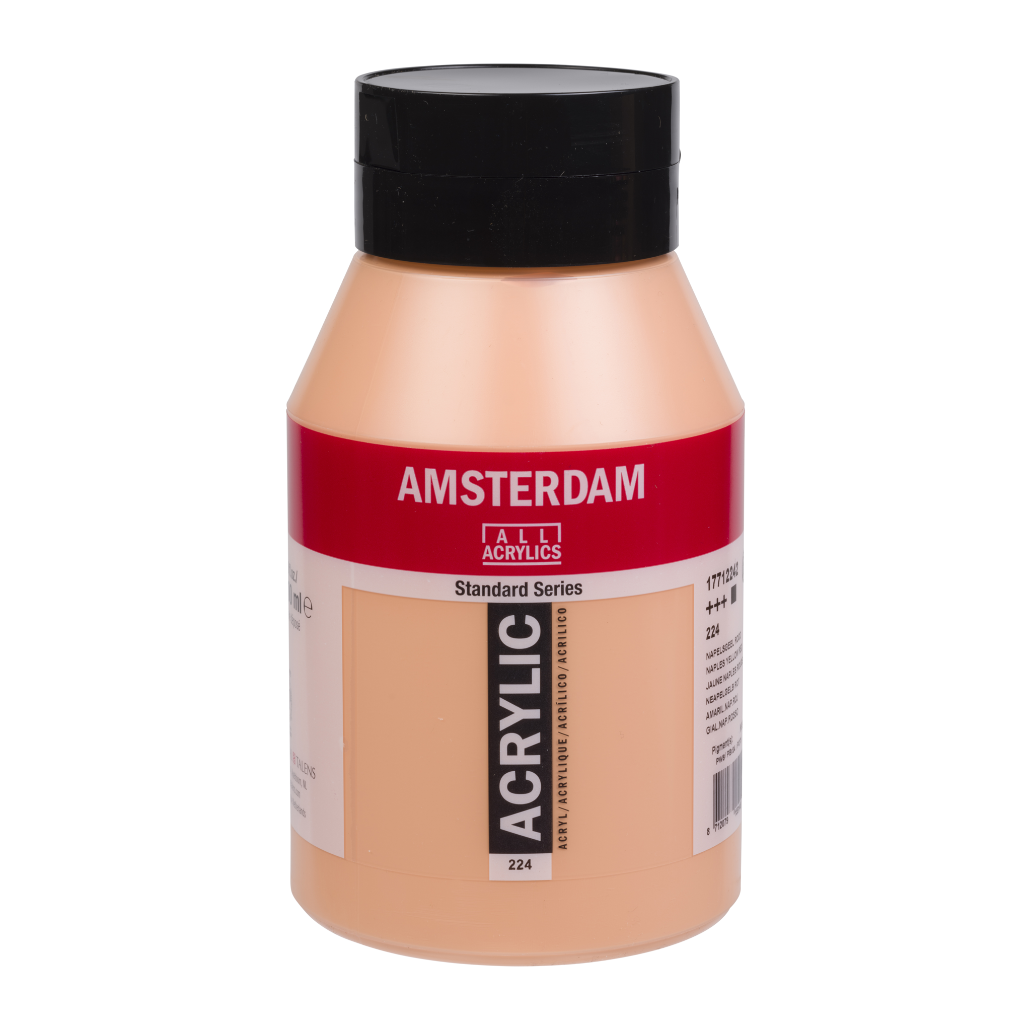 Amsterdam Standard Series Acrylverf Pot 1000 ml Napelsgeel Rood 224