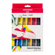 Amsterdam Standard Series acrylverf algemene selectie set | 12 × 20 ml 
